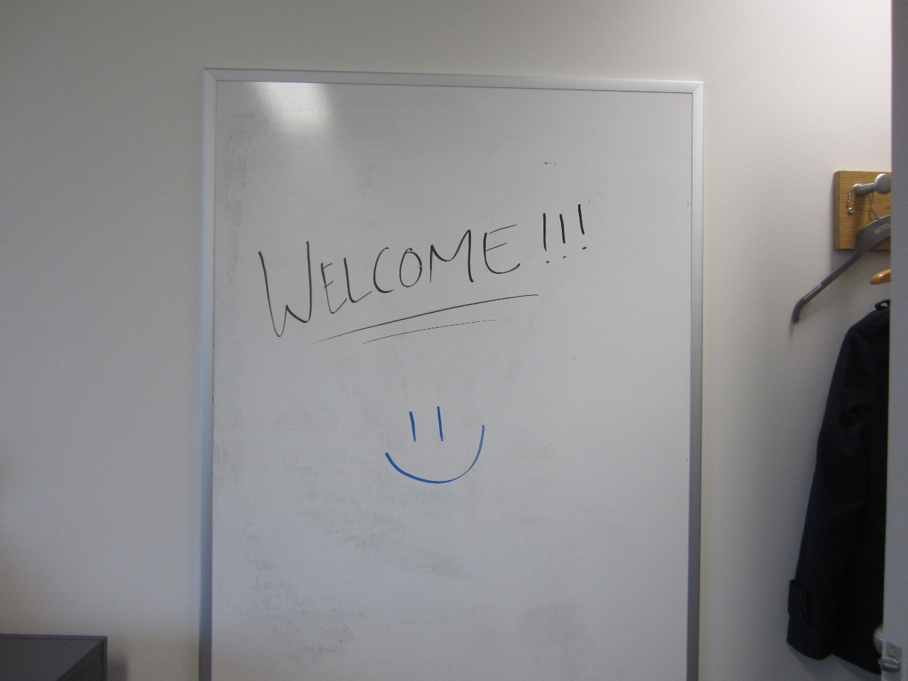 le message de Bienvenue de mes collègues...